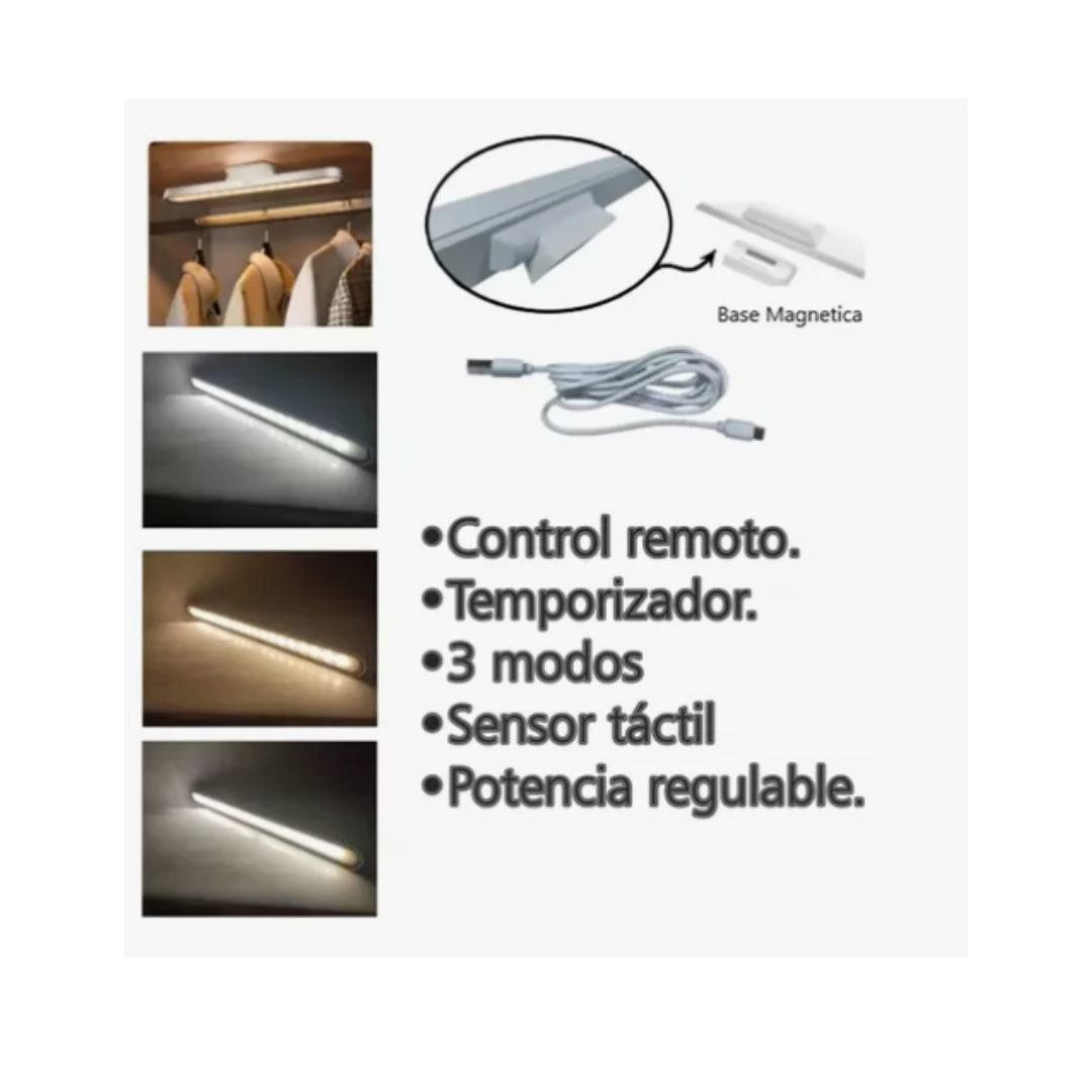 LumiNest™ Barra Led Magnética de 43 CM