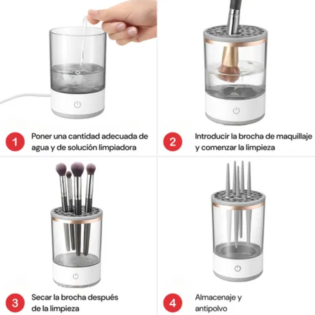 MakeUpPure™ – Brochas limpias en segundos, sin esfuerzo