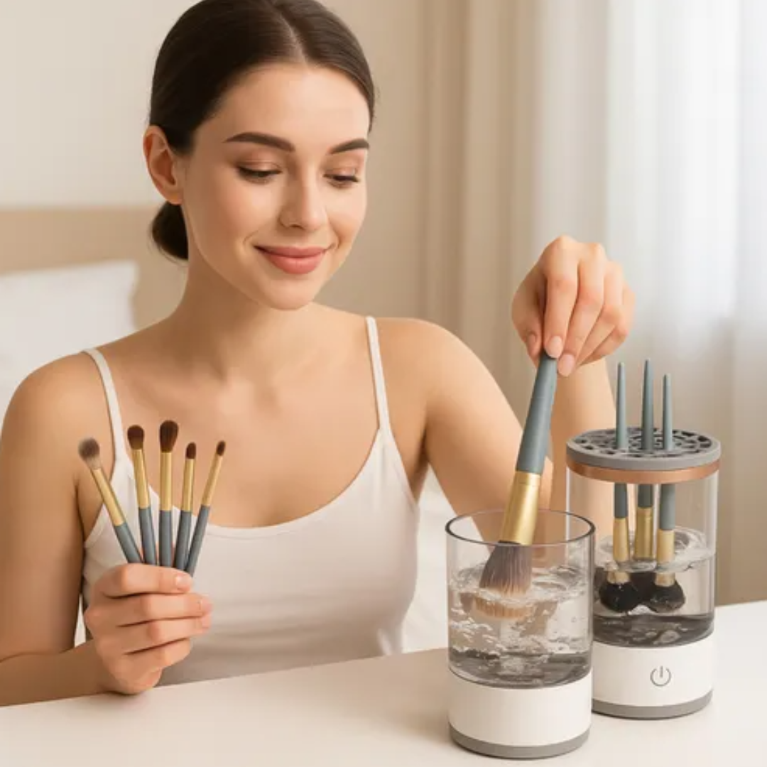 MakeUpPure™ – Brochas limpias en segundos, sin esfuerzo