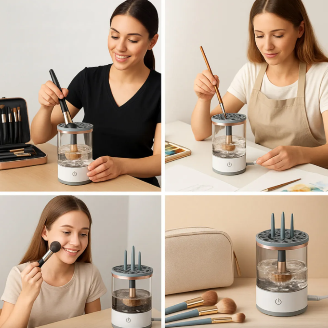 MakeUpPure™ – Brochas limpias en segundos, sin esfuerzo