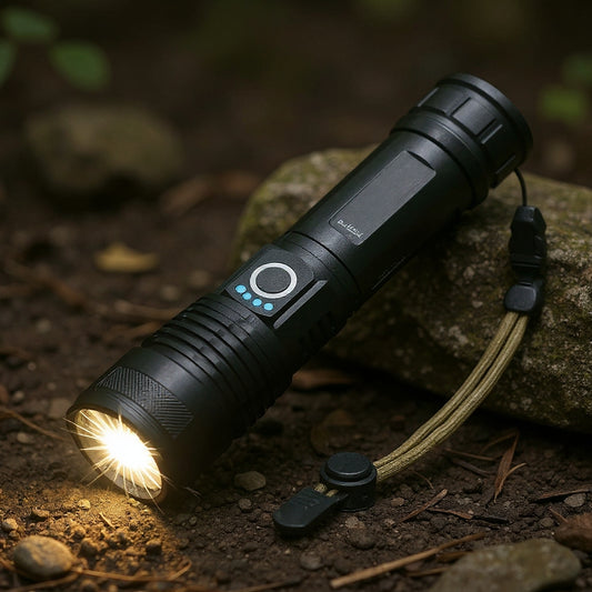 Linterna Táctica LED Recargable con Zoom