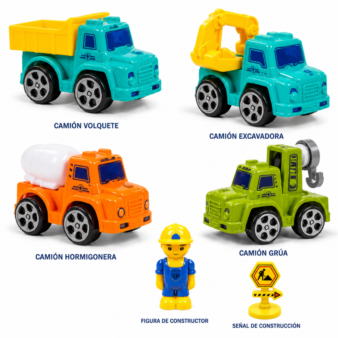 Set Mini Construction Team – 5 Piezas