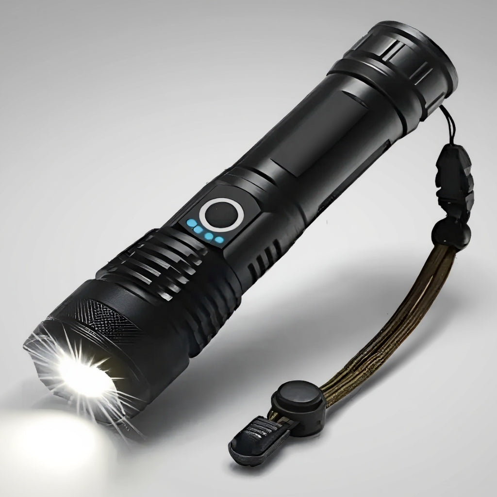 Linterna Táctica LED Recargable con Zoom