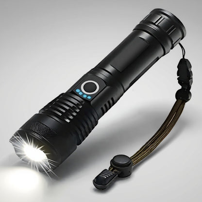 Linterna Táctica LED Recargable con Zoom