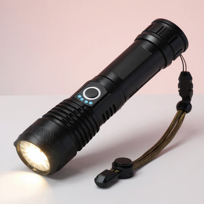 Linterna Táctica LED Recargable con Zoom