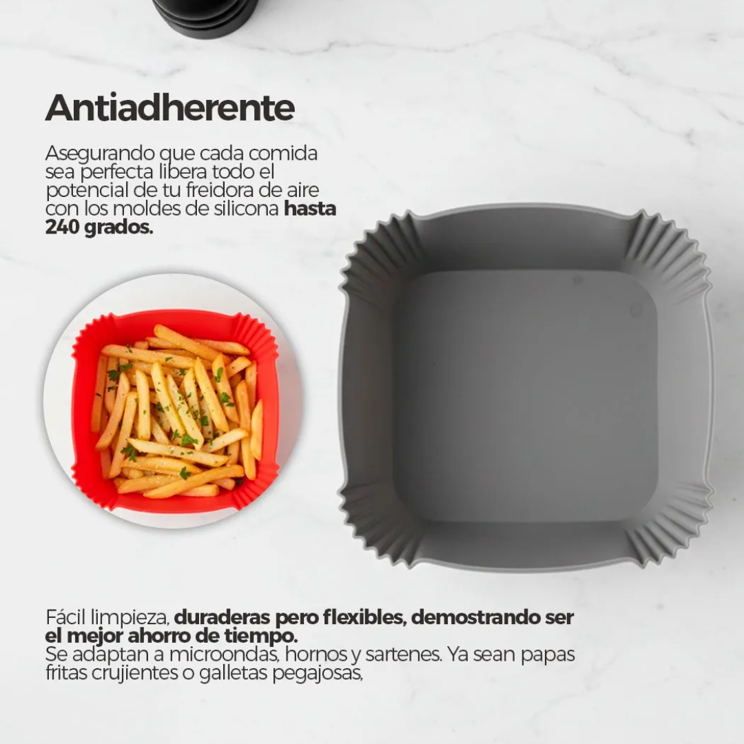 Molde de Silicona Reutilizable para Airfryer