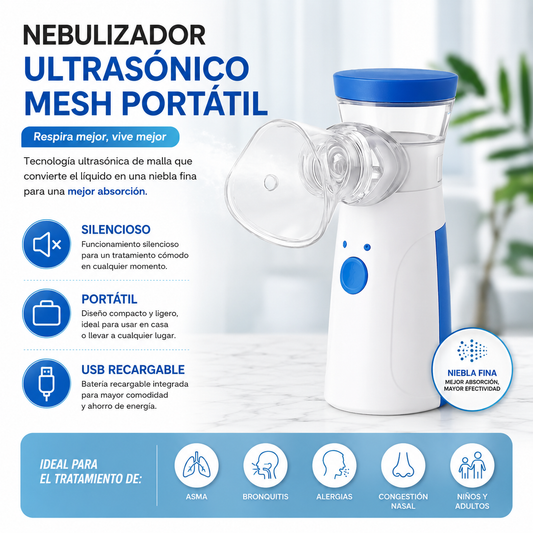 Nebulizador Portátil Silencioso