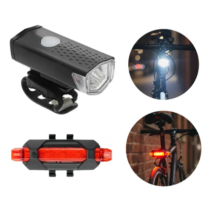 Kit de Luces para Bicicleta (Delantera y Trasera)