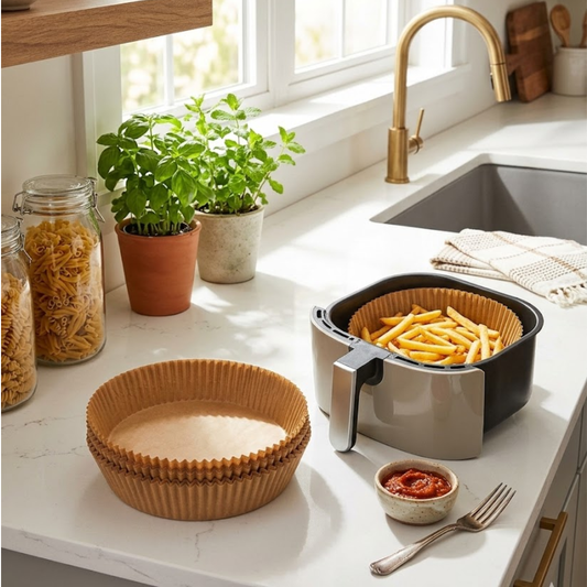 Papel Antiadherente para Air Fryer - 50 UNIDADES