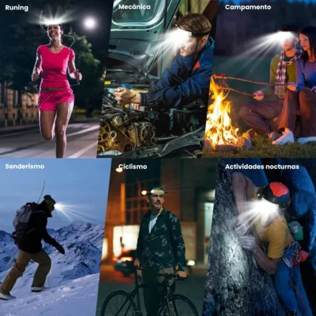 Linterna Minera LED con Sensor de Movimiento