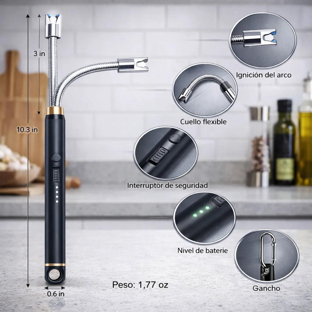 Encendedor Eléctrico Flexible USB