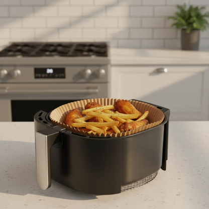 Papel Antiadherente para Air Fryer - 50 UNIDADES