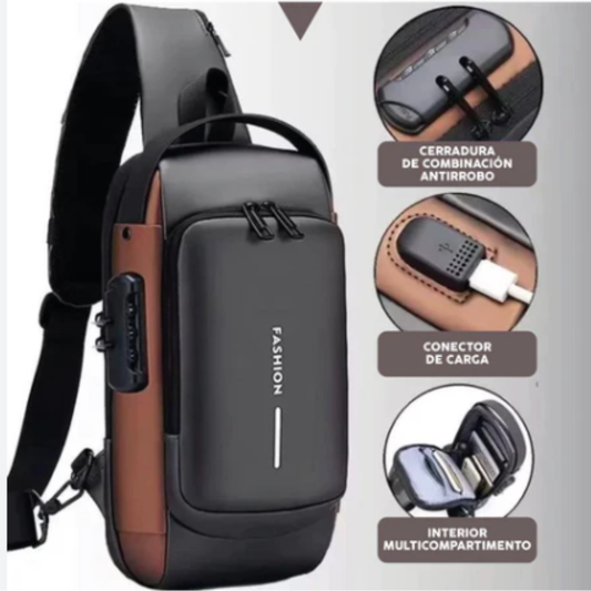 Morral Bandolera Antirrobo Impermeable