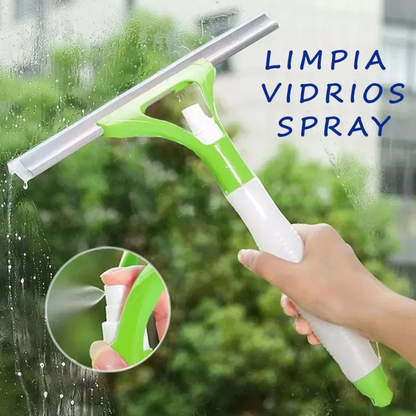 Limpia Vidrios 2 en 1 con Pulverizador Integrado