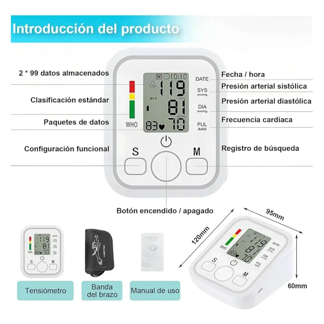 CardioSense Monitor Digital de Presión Arterial