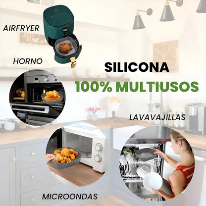 Molde de Silicona Reutilizable para Airfryer
