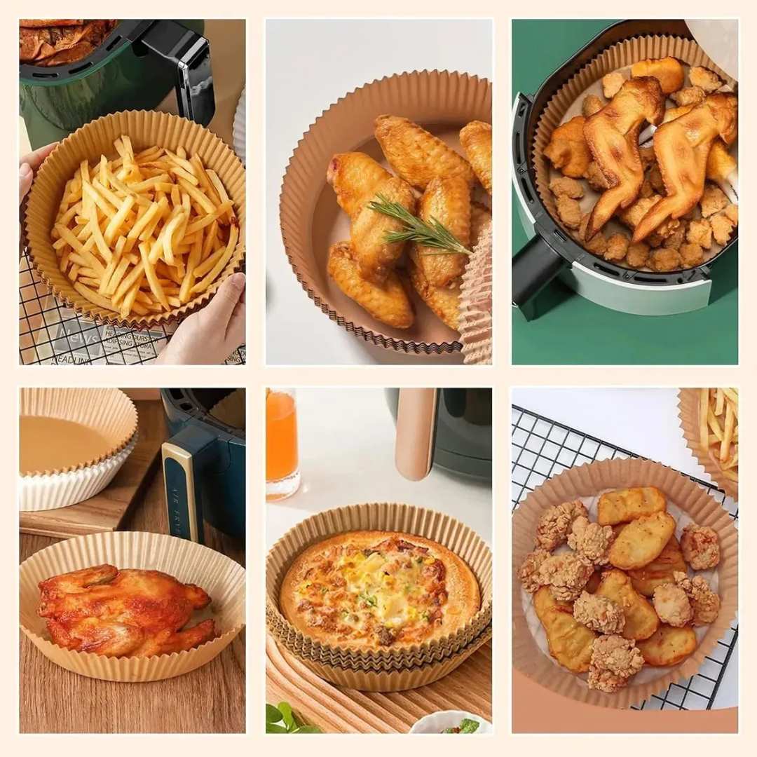 Papel Antiadherente para Air Fryer