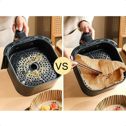Papel Antiadherente para Air Fryer - 50 UNIDADES