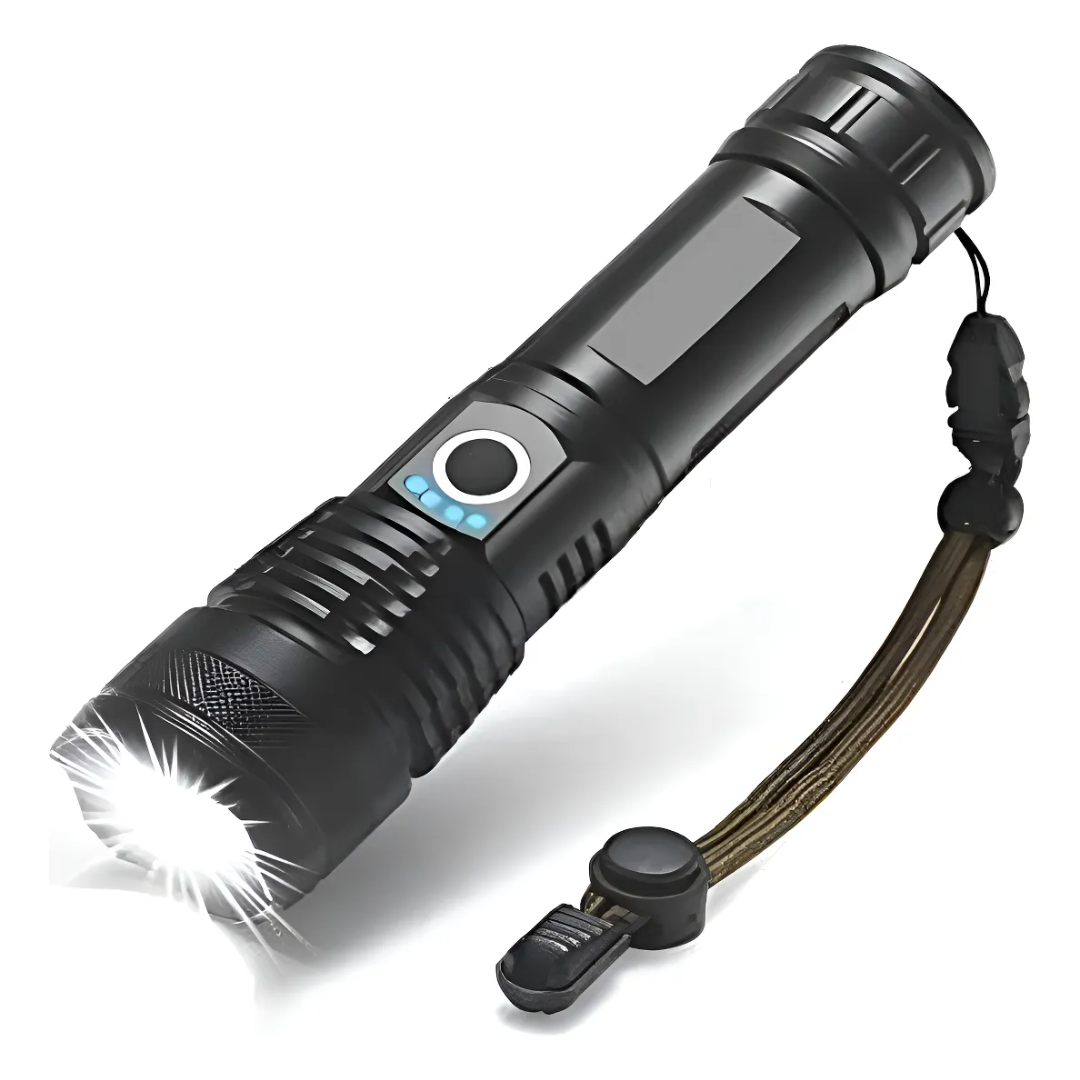 Linterna Táctica LED Recargable con Zoom