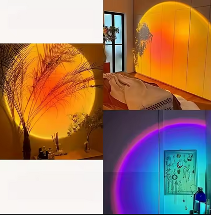 Lámpara de puesta de sol proyector