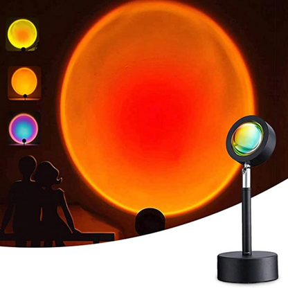 Lámpara de puesta de sol proyector