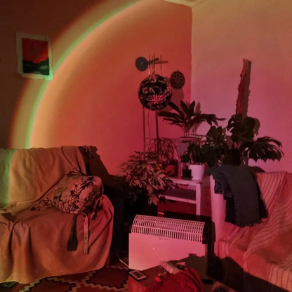 Lámpara de puesta de sol proyector
