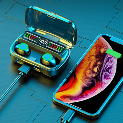 SoundCore™ – Auriculares Inalámbricos con Power Bank Integrado