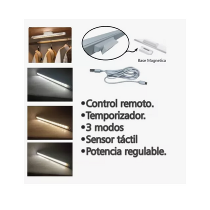 LumiNest™ Barra Led Magnética de 43 CM