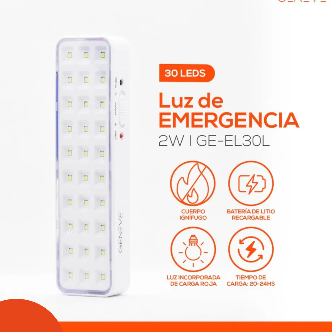 Luz Led de Emergencia - 30 Leds