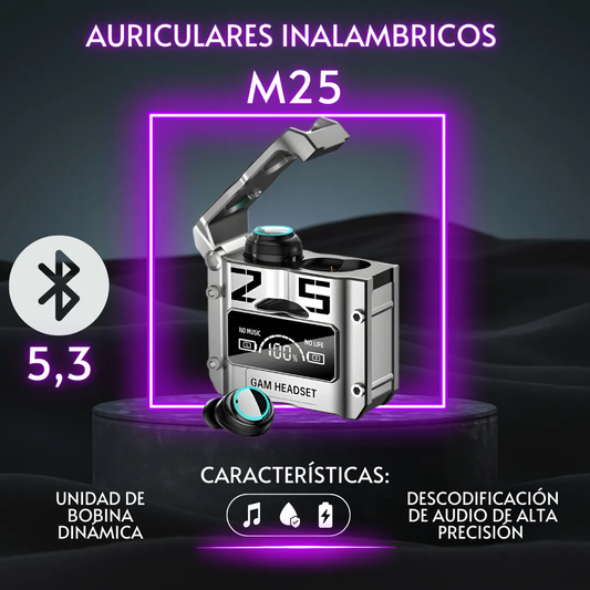 Auriculares Inalámbricos + Cargador Portátil Integrado